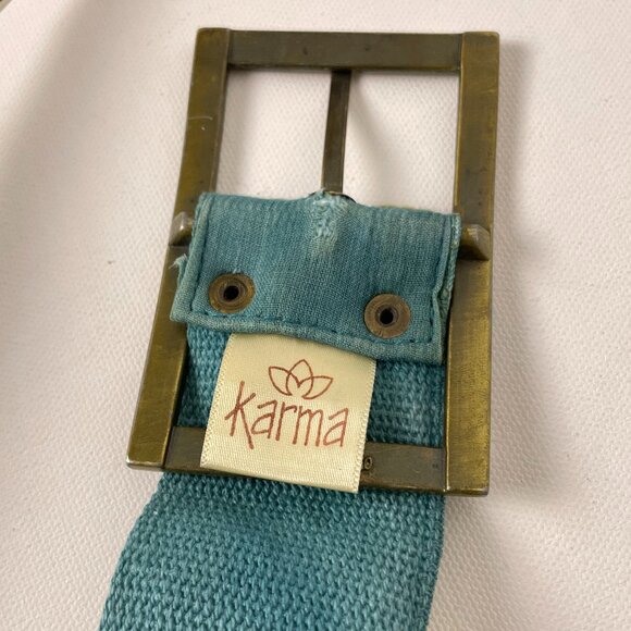 Boho Floral Embroidered Canvas Belt Size S/M - Picture 2 of 9